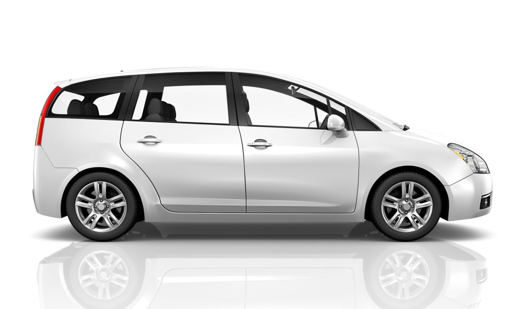 Illustration of a white car