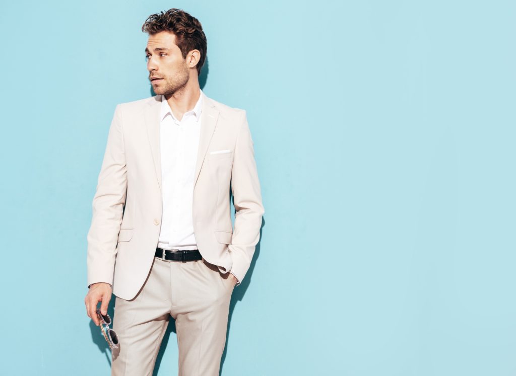 Handsome stylish man in suit